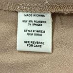 Double Zero Nude Tan Short Mini A-Line Dress Small Pleated Sleeveless Photo 13