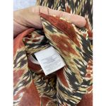 Jones Wear  Women's Tunic Blouse 3/4 Sleeve V Neck Batik Brown Size 14 Photo 4