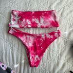 Zaful Pink Tie Dye Bikini Photo 0