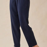 Bella Dahl Smocked Waist Trousers Endless Sea Navy Blue Women’s Size S Photo 0