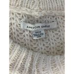 American Eagle Women's Size S Loose Knit Mock Neck Sweater Beige Cream Pullover Photo 2