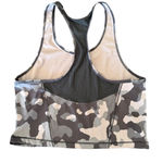 Athleta Lightning Camo Crop Top Bra Black/grey Camo Small Workout Photo 1