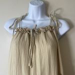 Anthropologie Charlie Holiday Senorita Maxi Dress Sz 8 Tan Boho Tiered Sundress Photo 3