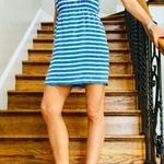 J.Crew  Mini Dress 0 Dree Striped Silk Blue White Nautical Summer Party Boat Photo 1