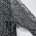 Chico's Chico’s Black Polka Dot Lace Top with Tiered Long Sheer Sleeves Size 4/ XXL Photo 6
