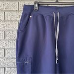 FIGS  High Waisted Zamora Scrub Pants Navy Blue Size XL Photo 3