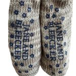 Jane And Bleecker Sherpa Fleece Lined Cable Knit Slipper Socks NWOT NAVY/Gray Photo 1