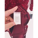 NWT Marina Red Sequin Long Sleeve Lace Party Dress 8 Christmas Holiday Event Photo 8