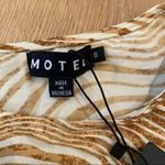 Motel Rocks  Heloise Crop Top in Desert Terrain Tan Photo 3