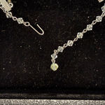 Vintage Sarah Coventry Aurora Borealis Beaded Double Strand Necklace 16” Silver Photo 1