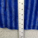 kim rogers NWT  Curvy Long Sleeve Button Down Shirt Cotton Blue Stripe Women's 1X Photo 6