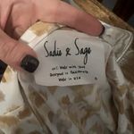 SADIE & SAGE Girl From Ipanema Romper – Taupe Gold – Size Small Tan Photo 5