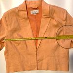 L'Academie  Geovana Linen Crop Blazer Orange Small Photo 7