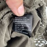 Beverly Hills Polo Club POL Women's Olive Green Off Shoulder Bell Sleeve Boho Lace Trim Top Size Small Photo 7