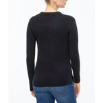 J.Crew NWOT crewneck wool-blend long-sleeve sweater, Black, XXS Photo 2