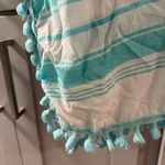 Debbie Katz‎ Aqua & White Striped Swim Cover Up Resortwear for the Beach or Pool Size L Photo 1