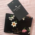 Kate Spade NWT Black Floral Card Holder Photo 9