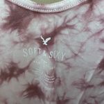 American Eagle Women’s  Outfitters Pink Tie Dye Cold Shoulder Tank Top Size Large Photo 4