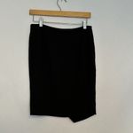 IRO Paris Brooke Draped Black Zip Ruched Side Skirt Size FR 38/US 6 Asymmetrical Photo 6