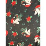 Just One Christmas Holiday Theme Plaid Leggings 2 Pcs Women's Medium NWT Black Photo 5