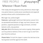 Free People FP Movement Wherever I Roam Pants in Black Size S Photo 14