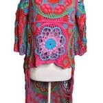 NWT Belle Frances Crochet floral high low top Photo 0