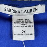 Sabrina Lauren Dress Womens Plus 2X Layered Cobalt Blue Maxi Crepe Textured Long Size XXL Photo 3