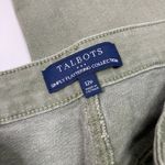 Talbots Outlet | Olive Green Capri Pants Straight Leg Crop Denim Womens 12P Photo 1