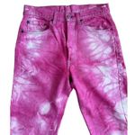 Levi's Levi’s - Tie Dye Straight Leg Jeans in Pink & White Photo 1