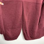 Lululemon Sit in Lotus Heathered Plum Cardigan Wrap Sweater Burgundy Wool 4 Photo 8