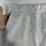 H by Halston H Halston M Medium Pants Linen Wide Leg Cropped Crop Gray Pull On Women's Resort Photo 2