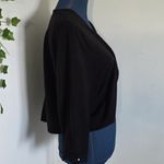 Lane Bryant  Dressy Black Knit Cardigan Shrug with Rhinestone Clasp Photo 3