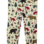 Little Blue House Woodland Cute Animals Christmas Holiday Lounge Pajama Pants XS Green Photo 0
