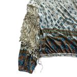 Free People  Macra Maze Me Ivory Combo Tassel Fringe long sleeve lace Top Size M Photo 12