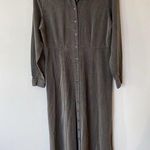 Sigrid Olsen LONG SLEEVED BUTTON DOWN SHIRT DRESS Green SIZE 8 Photo 0