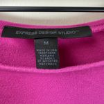 EXPRESS Y2K Fitted Boatneck Cap Sleeve Dress Tee | Dark Pink | Medium Photo 1