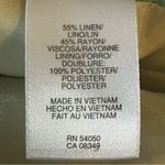 Jones Wear Green Blue Cream Tie Dye Watercolor Linen Blend Skirt 18 Photo 8