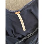 Free People Elanore Black Metallic Gold Asymmetrical Mini Dress Size Small Photo 7