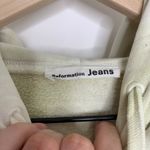 Reformation Jeans Green Tie Dye Pullover Hoodie Womens Small White Photo 5