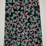 LuLaRoe Azure Printed Skirt Aqua Blue Pink Floral Vine A-line XS Photo 4