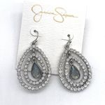 Jessica Simpson  Crystal paved Dangle Earrings NWT Photo 1