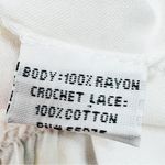 Raviya Crochet Bodice Top Tiered Boho Midi Dress Cover Up White Multi Medium Photo 10