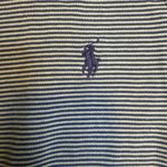 Ralph Lauren Polo Women Blue/White Stripe Crew Neck Short Sleeve T Shirt Small # Photo 4