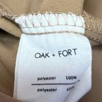 Oak + Fort Tan Brown Keyhole Neck Flutter Sleeve Tie Waist Mini Shift Dress M Size M Photo 4