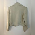 A New Day Women's Super Soft Cream/Light Green Zip-Up Jacket Size Small NWT Photo 3