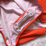 Cupshe Faux Wrap One Piece Swimsuit Women's XXL Color Block Orange, Peach NEW Photo 10