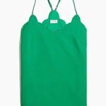J.Crew Green Scallop Trim Cami Blouse Size 4 Women's Photo 0