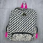 Betsey Johnson Rare  black and white baby diaper bag backpack purse baby bag Photo 0