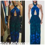 Mara Hoffman Star Blast Cross Jumpsuit, Midnight Navy (Blue) sz. 4 Photo 1