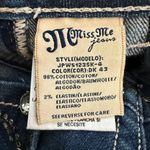 Miss Me Bedazzled Thick Stitch Skinny Jeans Women's 27 Dark Wash Embroidered Photo 14